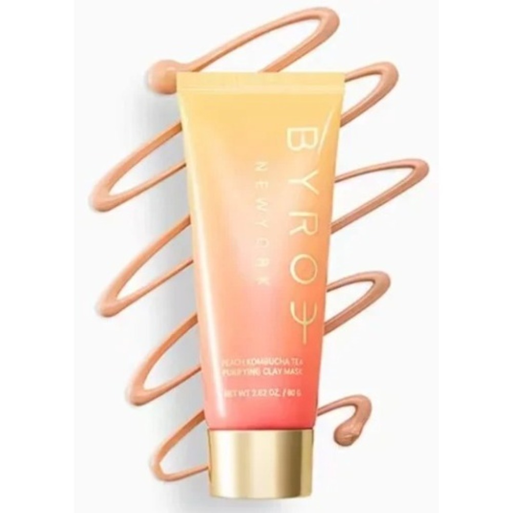 BYROE New York Peach Kombucha Tea Purifying‎ Clay Mask 2.82 oz New Boxed